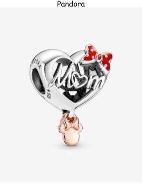 Pandora Minnie Mouse Mom Heart Charm